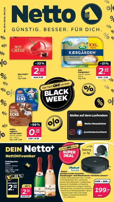 Angebote von Kaufhäuser | Top-Deals für alle Kunden in Netto | 24.11.2024 - 30.11.2024