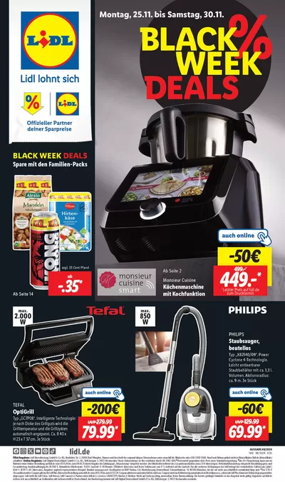 Angebote von Supermärkte | Exklusive Deals für unsere Kunden in Lidl | 25.11.2024 - 30.11.2024