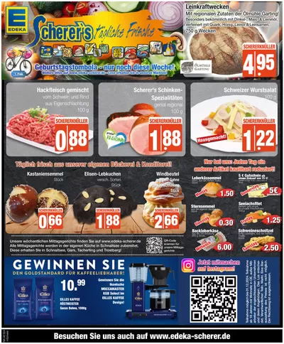 Angebote von Supermärkte in Schnaitsee | Rabatte und Aktionen in Edeka Scherer | 19.11.2024 - 3.12.2024