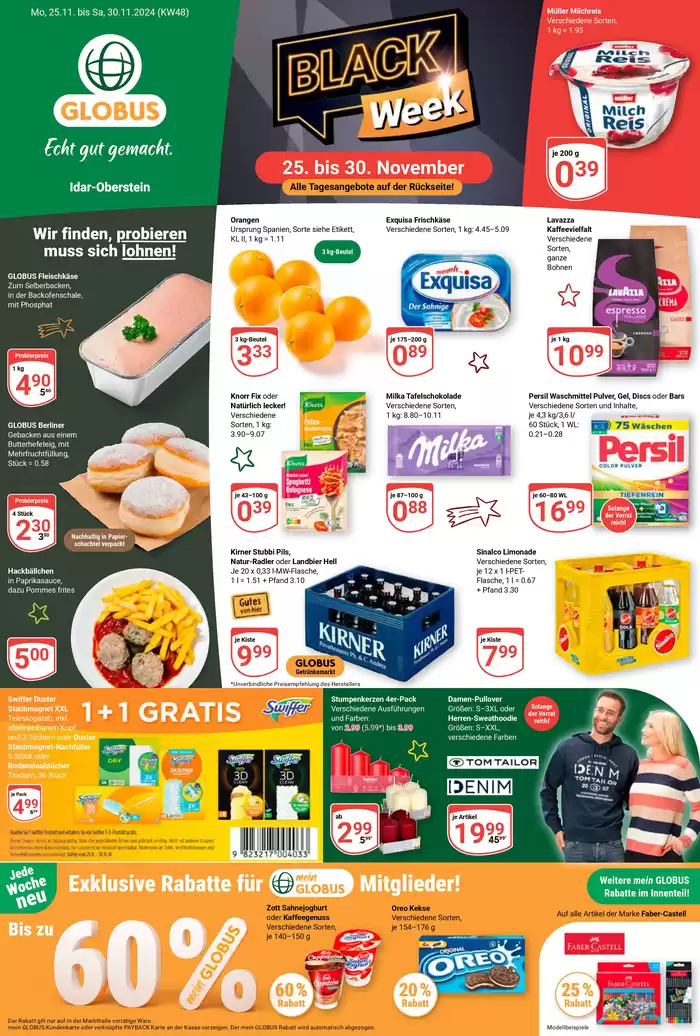 Globus Katalog in Idar-Oberstein | Jetzt sparen mit unseren Deals | 21.11.2024 - 5.12.2024