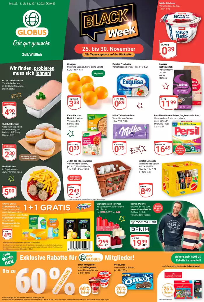 Globus Katalog in Zell | Tolle Rabatte auf ausgewählte Produkte | 21.11.2024 - 5.12.2024