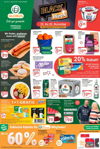 Globus Katalog in Mönchenholzhausen | Top-Angebote für alle Schnäppchenjäger | 21.11.2024 - 5.12.2024