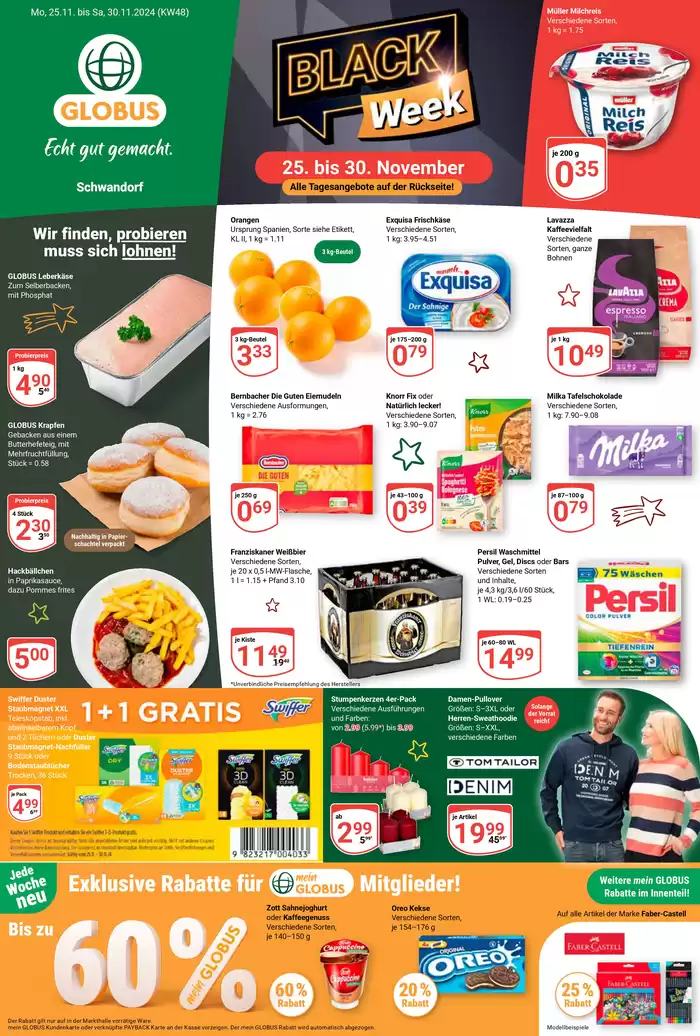 Globus Katalog in Schwandorf | Exklusive Deals für unsere Kunden | 21.11.2024 - 5.12.2024