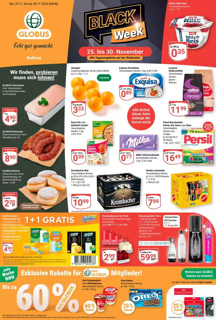 Globus Katalog in Bedburg | Jetzt sparen mit unseren Deals | 21.11.2024 - 5.12.2024