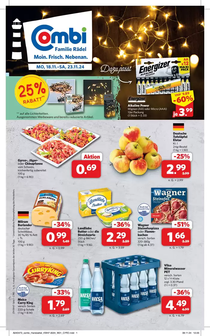 Combi Markt Katalog in Versmold | Unsere besten Deals für Sie | 17.11.2024 - 23.11.2024