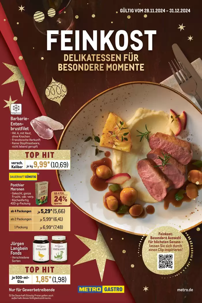 Metro Katalog in Celle | Rabatte und Aktionen | 28.11.2024 - 31.12.2024