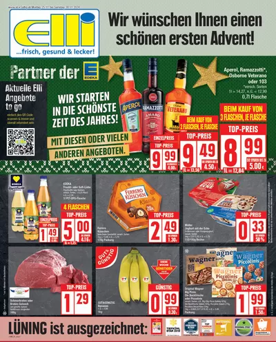 Angebote von Supermärkte in Anröchte | Elli Markt flugblatt in Elli Markt | 22.11.2024 - 6.12.2024