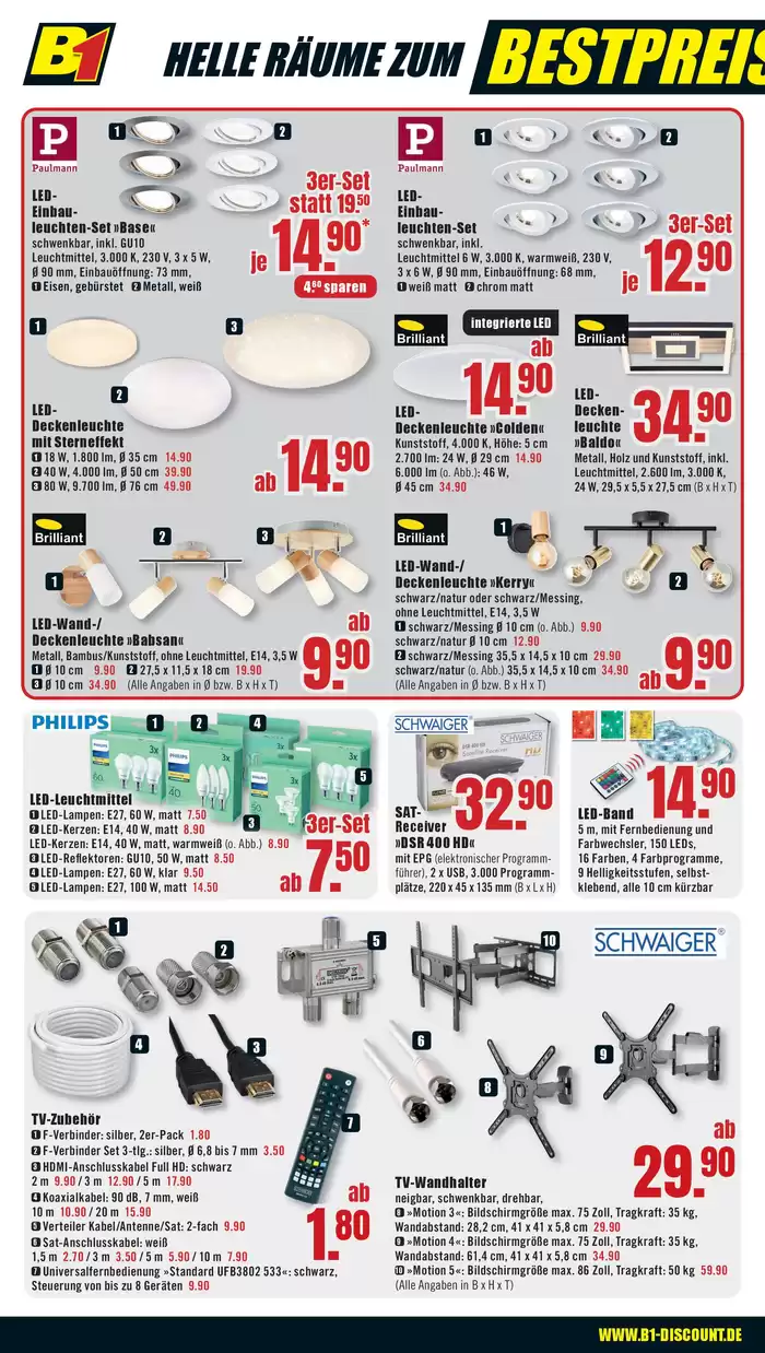 B1 Discount Baumarkt Katalog in Dinslaken | B1 Discount Baumarkt flugblatt | 23.11.2024 - 7.12.2024