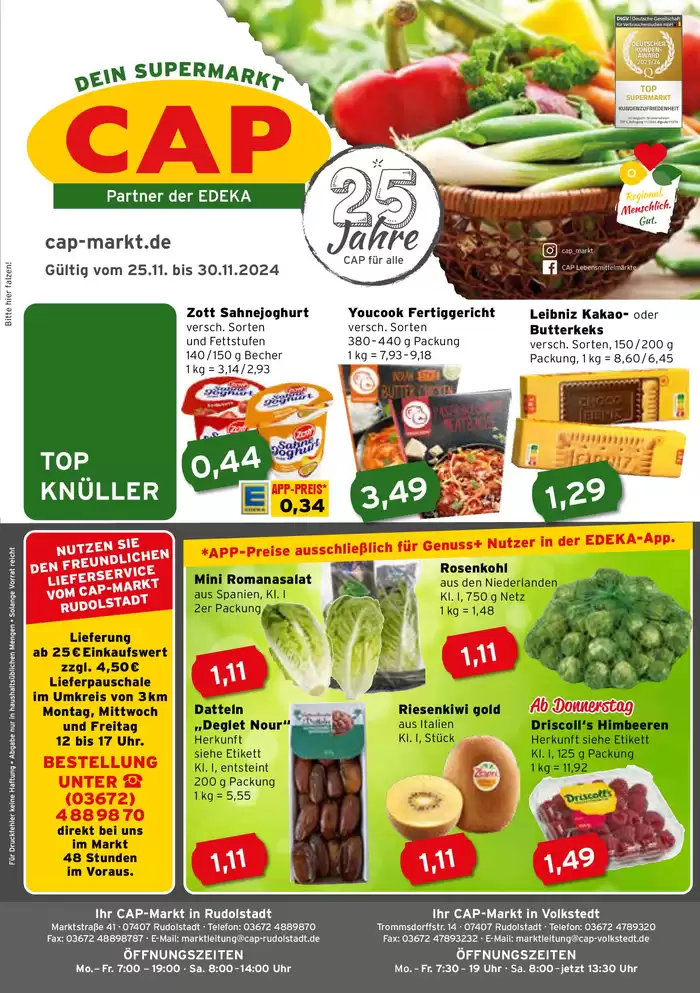 CAP Markt Katalog in Rudolstadt | Unsere besten Angebote für Sie | 25.11.2024 - 30.11.2024