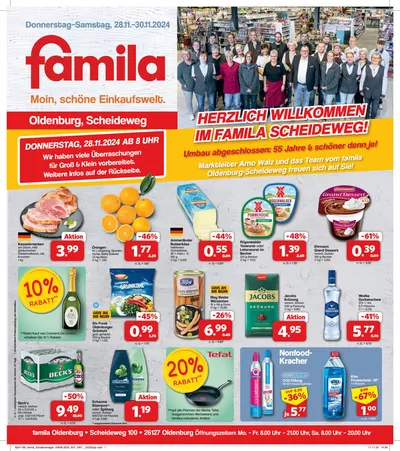 famila Nordwest Katalog in Oldenburg | Rabatte und Aktionen | 27.11.2024 - 30.11.2024