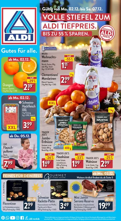 Angebote von Discounter in Fürstenwalde-Spree | Exklusive Deals für unsere Kunden in Aldi Nord | 24.11.2024 - 8.12.2024