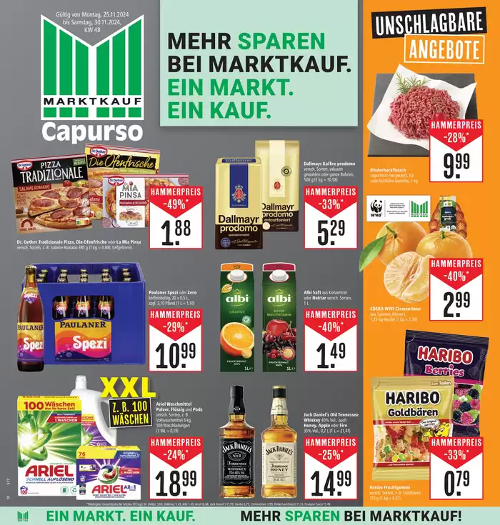 Marktkauf Katalog in Schorndorf (Rems-Murr-Kreis) | Tolle Rabatte auf ausgewählte Produkte | 24.11.2024 - 8.12.2024