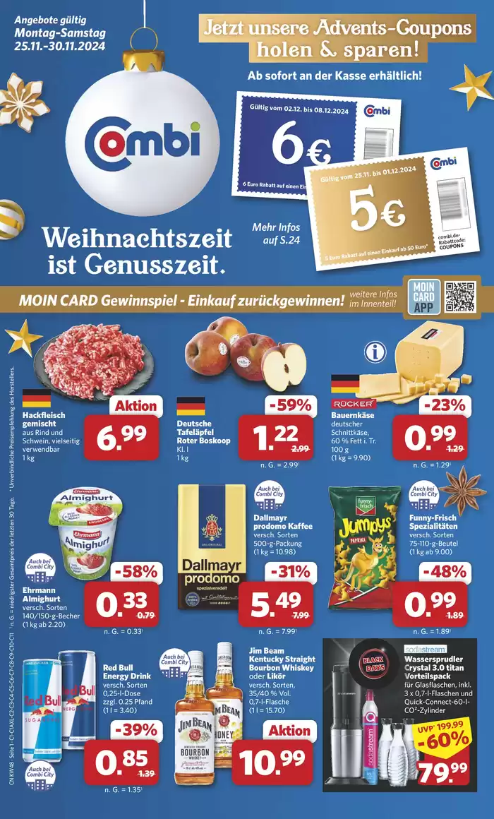 Combi Markt Katalog in Rinteln | Exklusive Deals und Schnäppchen | 24.11.2024 - 30.11.2024