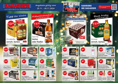 Angebote von Supermärkte in Bindlach | Unsere besten Deals für Sie in Sagasser | 25.11.2024 - 30.11.2024