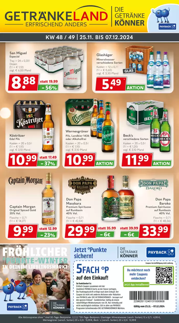 Getränkeland Katalog in Nauen | Tolles Angebot für Schnäppchenjäger | 24.11.2024 - 8.12.2024