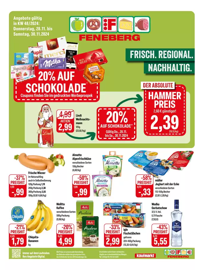 Feneberg Katalog in Oberstaufenbach | Angebot Feneberg | 28.11.2024 - 30.11.2024