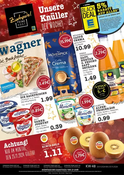 Edeka Zurheide Katalog in Bottrop | Wochenangebote EDEKA Essen | 24.11.2024 - 8.12.2024