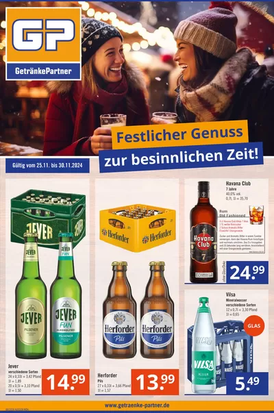 Angebote von Supermärkte in Ratzeburg | Tolles Angebot für alle Kunden in GetränkePartner | 24.11.2024 - 8.12.2024