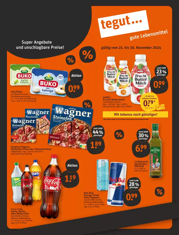 tegut Katalog in Schlüchtern | Exklusive Deals für unsere Kunden | 25.11.2024 - 9.12.2024