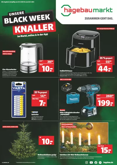 Hagebaumarkt Katalog in Thalmässing | Unsere Black Week Knaller | 26.11.2024 - 30.11.2024