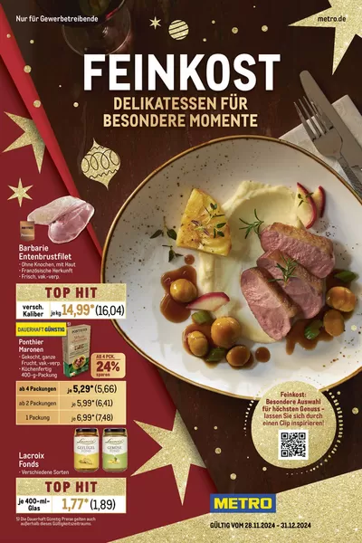 Metro Katalog in Porta Westfalica | Feinkost Spezial | 28.11.2024 - 31.12.2024