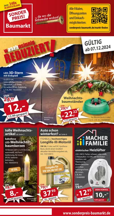 Angebote von Baumärkte und Gartencenter in Nürnberg | Tolles Angebot für Schnäppchenjäger in Sonderpreis Baumarkt | 30.11.2024 - 14.12.2024