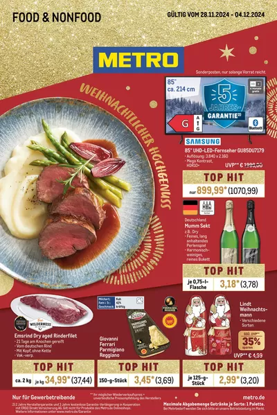 Metro Katalog in Porta Westfalica | Food-Nonfood | 28.11.2024 - 4.12.2024