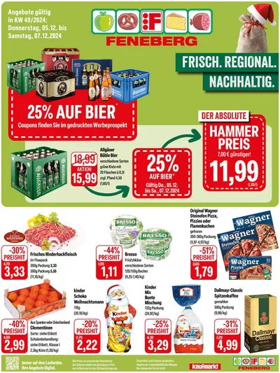 Angebote von Supermärkte in Ulm | Angebot Feneberg in Feneberg | 5.12.2024 - 7.12.2024