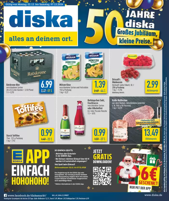 diska Katalog in Dresden | Attraktive Sonderangebote für alle | 2.12.2024 - 16.12.2024