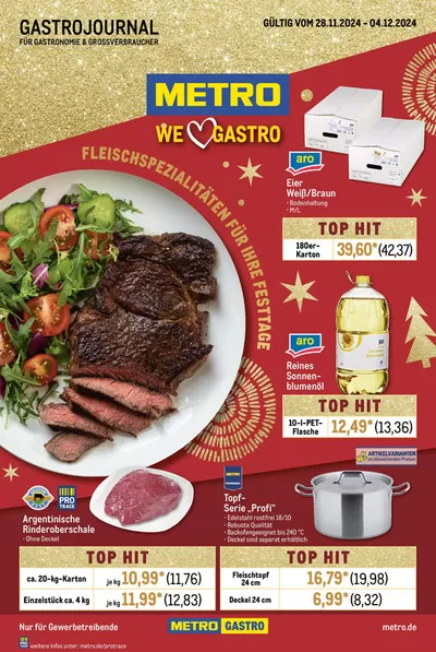 Metro Katalog in Porta Westfalica | GastroJournal | 28.11.2024 - 4.12.2024