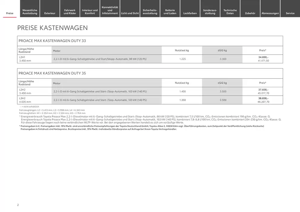 Toyota Katalog in Düsseldorf | Toyota Der neue Proace Max/Proace Max Electric | 3.12.2024 - 3.12.2025