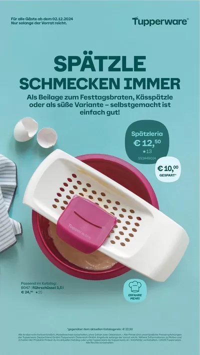 Tupperware Katalog in Hamburg | Top-Angebote für alle Schnäppchenjäger | 4.12.2024 - 18.12.2024