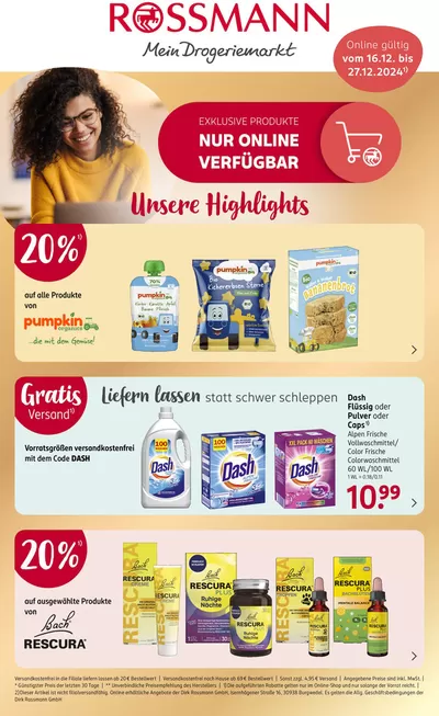 Angebote von Drogerien und Parfümerie in Düren | Aktuelle Deals und Angebote in Rossmann | 14.12.2024 - 27.12.2024