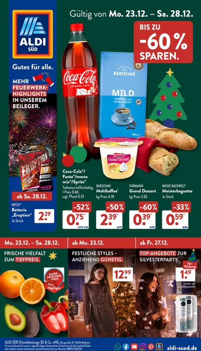 Aldi Süd Katalog in Schwelm | Attraktive Angebote entdecken | 23.12.2024 - 28.12.2024