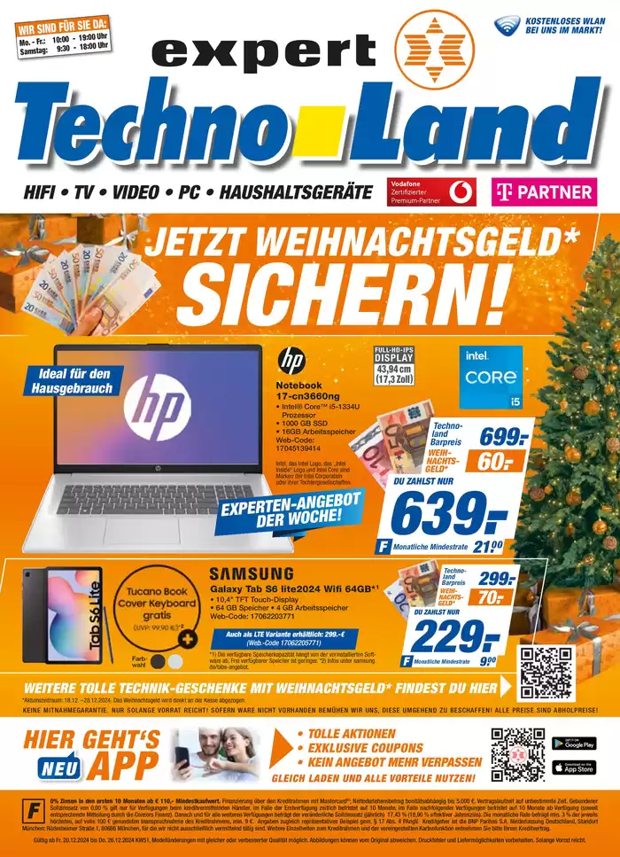 expert Techno Land Katalog in Stuttgart | expert Techno Land flugblatt | 20.12.2024 - 3.1.2025