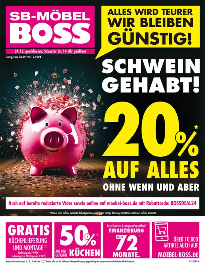 SB Möbel Boss Katalog in Essen | Jetzt sparen mit unseren Deals | 23.12.2024 - 29.12.2024