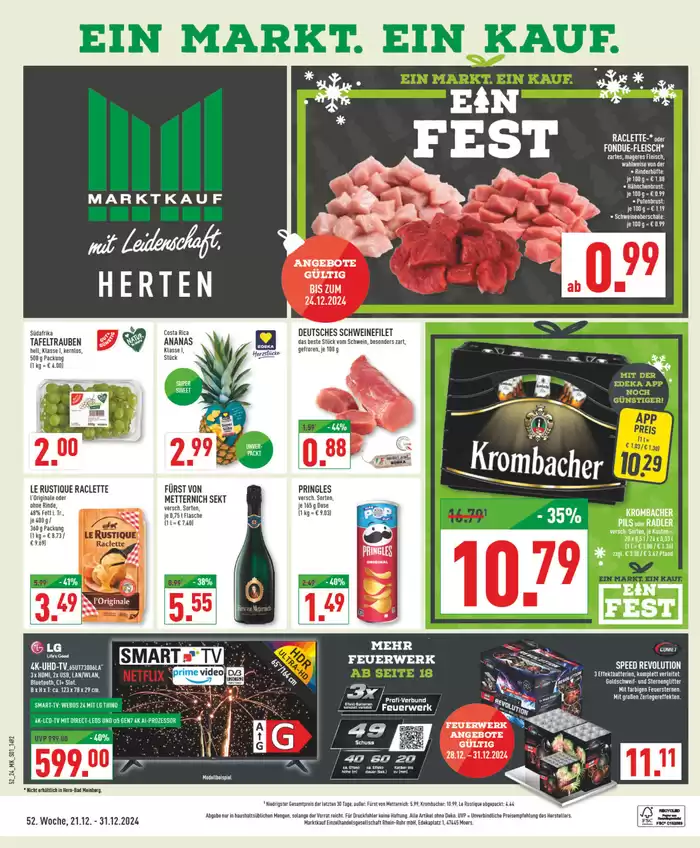 Marktkauf Katalog in Herten | Exklusive Schnäppchen | 22.12.2024 - 5.1.2025