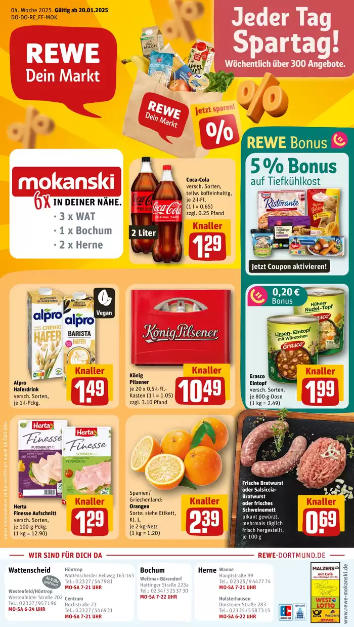 REWE Katalog | Unsere besten Schnäppchen | 21.1.2025 - 25.1.2025