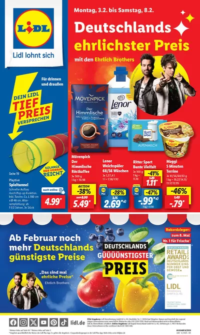 Angebote von Supermärkte in Köln | Rabatte und Aktionen in Lidl | 3.2.2025 - 8.2.2025