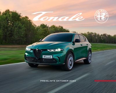 Angebote von Auto, Motorrad und Werkstatt in Wernigerode | Alfa Romeo Tonale in Alfa Romeo | 23.10.2023 - 25.10.2024