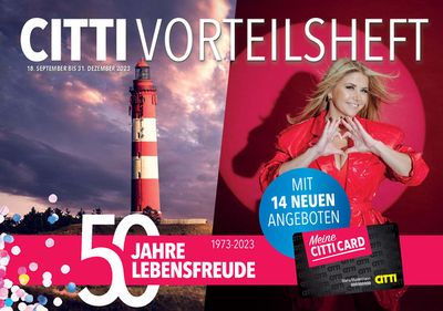 CITTI Markt Katalog in Kiel | Vorteilsheft | 18.9.2023 - 31.12.2023