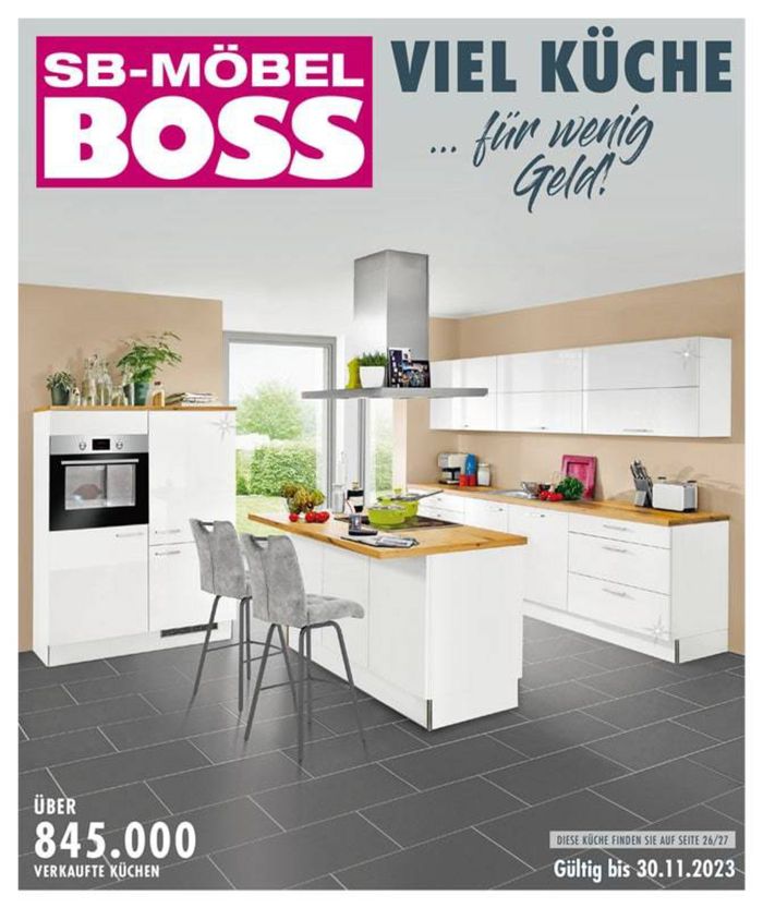 SB Möbel Boss Katalog | SB-MOBEL Boss flugblatt | 27.10.2023 - 30.11.2023