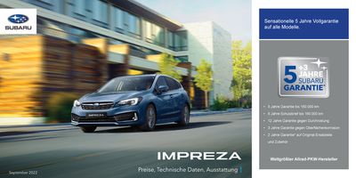 Angebote von Auto, Motorrad und Werkstatt in München | Impreza in Subaru | 31.10.2023 - 31.10.2024