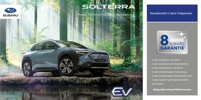 Subaru Katalog | SOLTERRA Preise, Ausstattungen und technische Daten | 31.10.2023 - 31.10.2024