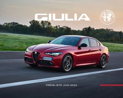 Alfa Romeo Katalog in Fürstenberg | Alfa Romeo Giulia – modelljahr 2023 | 26.6.2023 - 26.6.2024