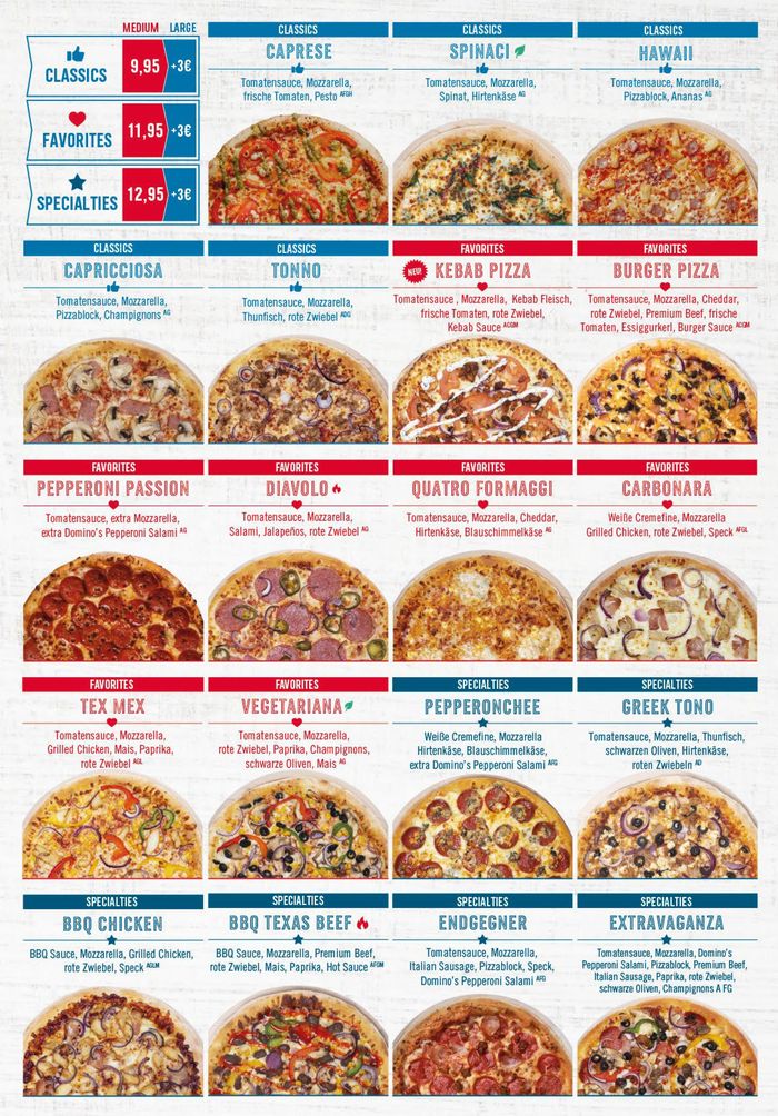 Domino´s Pizza Katalog | Domino´s Pizza Menu | 1.11.2023 - 30.11.2023