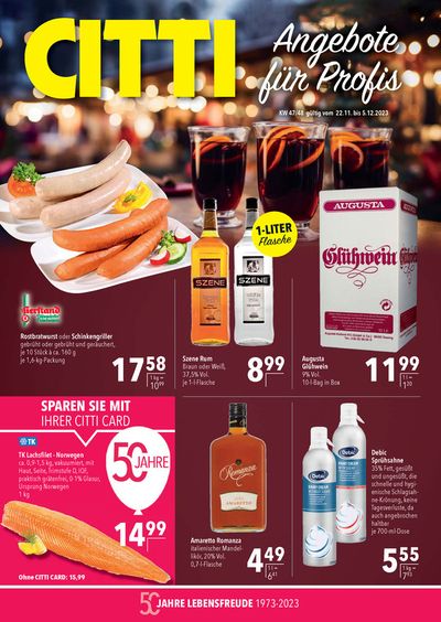 CITTI Markt Katalog in Rostock | Aktuelle Angebote für Profis | 22.11.2023 - 5.12.2023