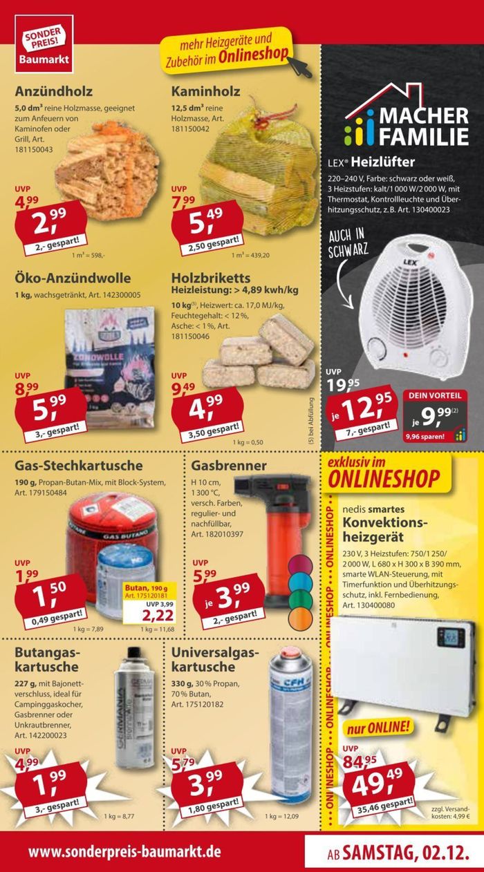 Sonderpreis Baumarkt Katalog | Nächste Woche | 2.12.2023 - 8.12.2023