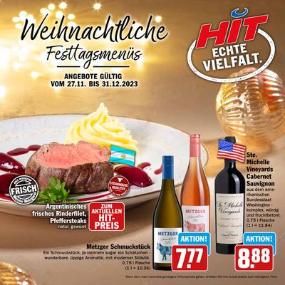 Angebote von Supermärkte in München | Weihnachtliche Festtagsnebus in Hit Markt | 27.11.2023 - 31.12.2023