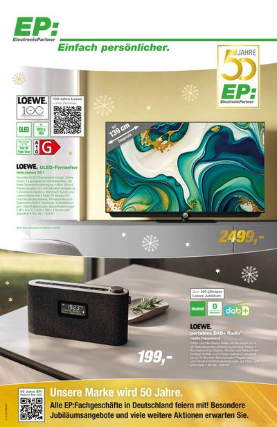 Angebote von Elektromärkte in Kempten (Allgäu) | Electronic Partner EP flugblatt in Electronic Partner EP | 1.12.2023 - 16.12.2023